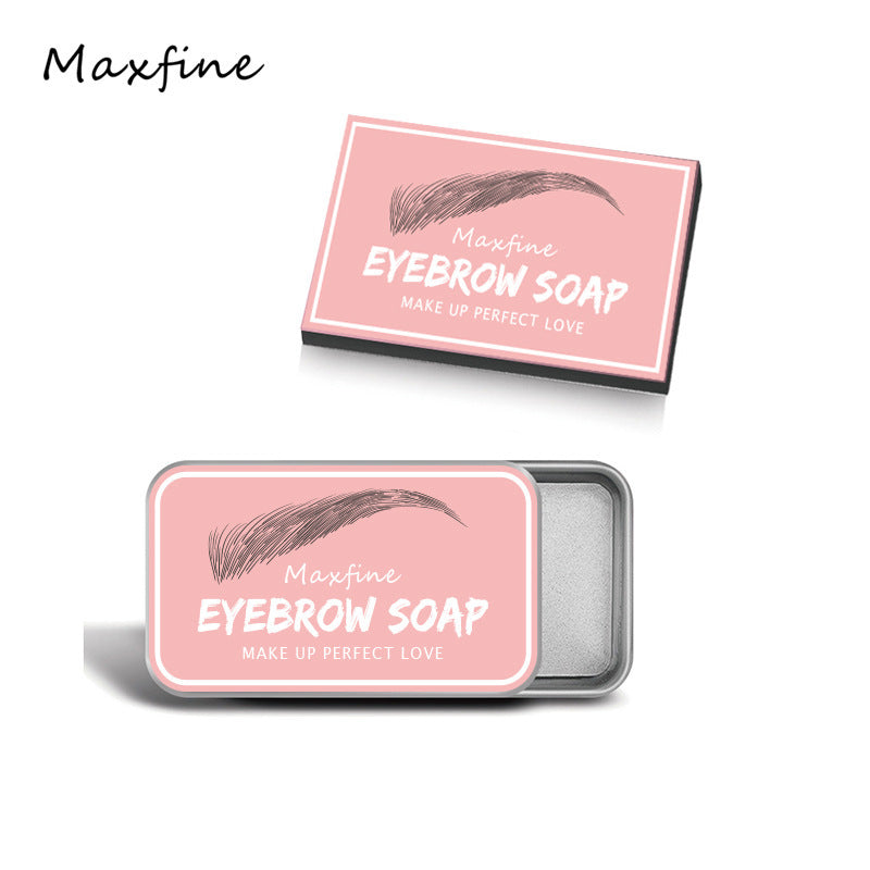 Cross-border cosmetics MAXFINE eyebrow cream wholesale eyebrow shaping soap plastic transparent refreshing long-lasting natural hot dye