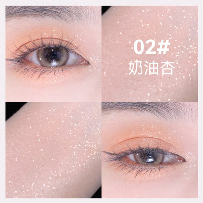 NOVO phantom color eye shadow pen, one touch to complete the makeup, lazy, no smudge, quick-acting student party, high-gloss eye shadow stick 