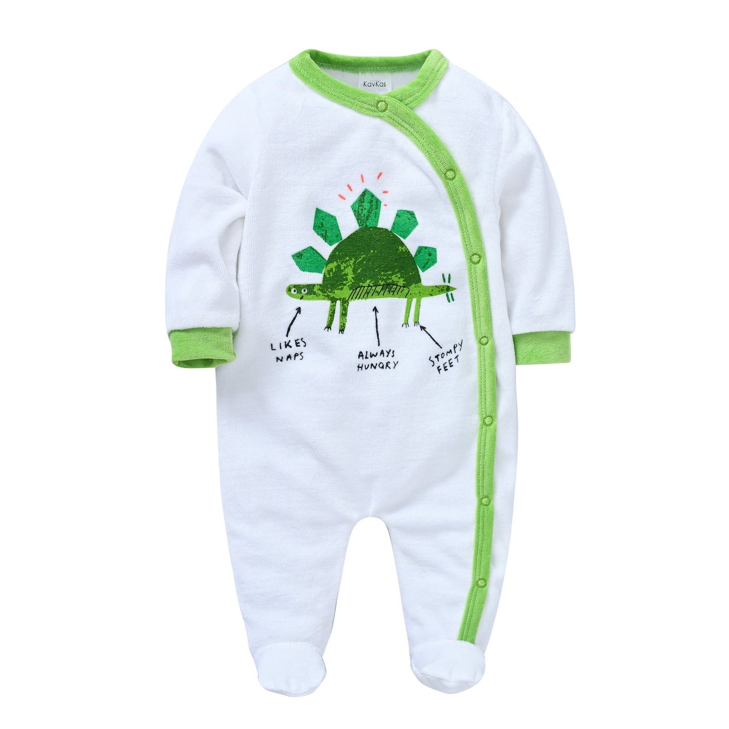 Baby clothes autumn boy baby Korean version long sleeve crawling clothes toddler 0-6 months velvet long crawling clothes manufacturers wholesale