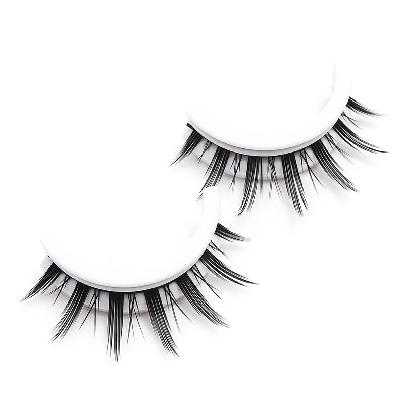 Dingsen false eyelashes self-adhesive eyelashes female natural glue-free stickers whole piece of eyelashes