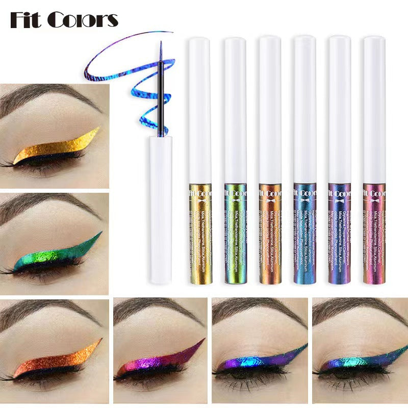 Fit Colors Optical Chameleon Eyeliner Light-changing Color Stage Makeup Slim Pearlescent Eyeliner Cross-border