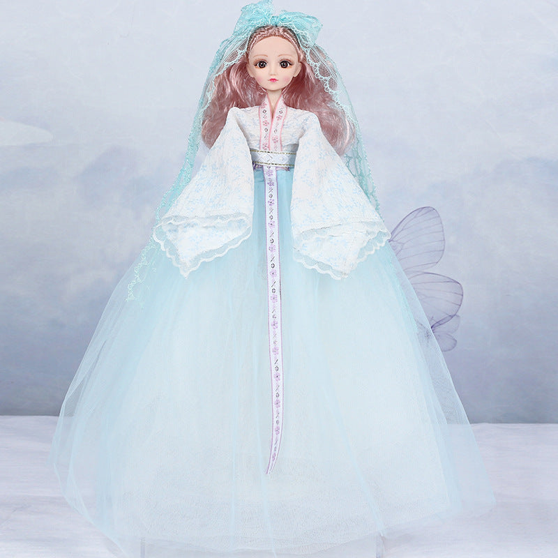 Girls toys ancient style princess wedding dress Hanfu Yade Barbie doll vinyl joint doll agency recruitment