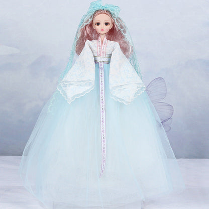 Girls Toy Ancient Style Princess Wedding Dress Hanfu Yade Barbie Doll Vinyl Joint Doll Institutional Admissions