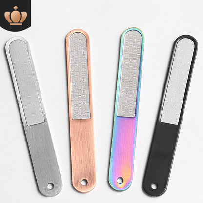 Factory direct sales spot stainless steel nail file nail tool accessories file strip frosting strip nail grinding polishing strip