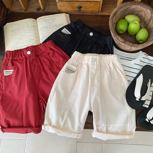 Children's casual pants Bangcheng 2024 summer children's clothing standard cotton shorts boys sports pants shorts G0160