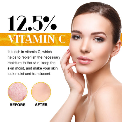 West&amp;Month Vitamin C Facial Essence បំបាត់ស្នាម បង្រួមរន្ធញើស ផ្តល់សំណើម និងប្រឆាំងភាពចាស់ 