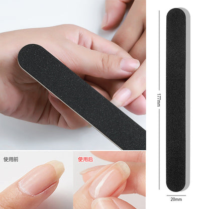 Nail art tools nail file double-sided half-moon nail file nail shape nail removal rubbing strip grinding file