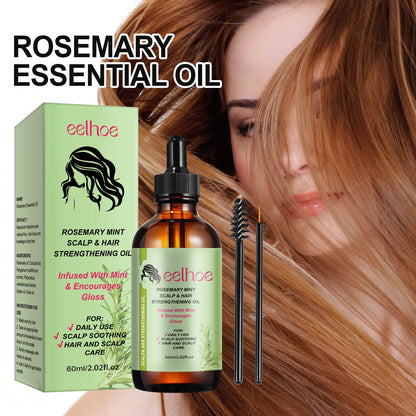 EELHOE Rosemary Hair Oil Repairs Damaged Hair, Prevents Hair Loss, Makes Hair Thick and Soft 