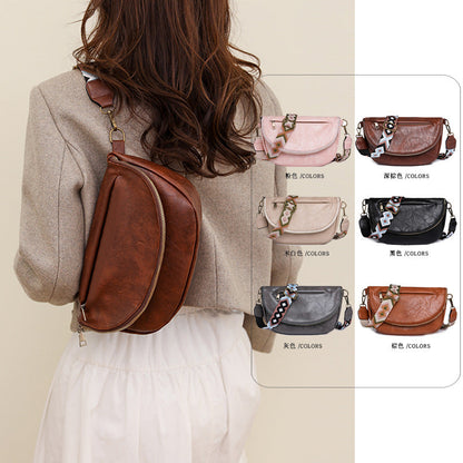 Cross-border bag women's new fashion retro one-shoulder underarm bag ladies bag casual simple chest bag women