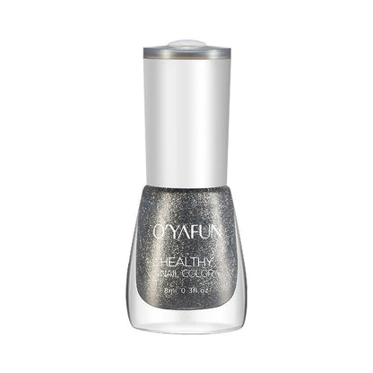 New water-based, no-bake, long-lasting, quick-drying, tearable, children's sequined colored nail polish, peelable cross-border nail polish