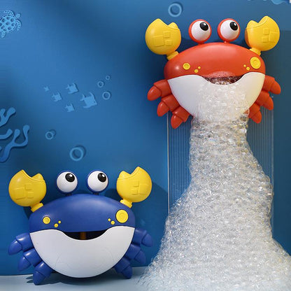 Fun Crab Bubble Machine Baby Bathroom Bath Toy Electric One-button Start Music Crab Bubble Machine