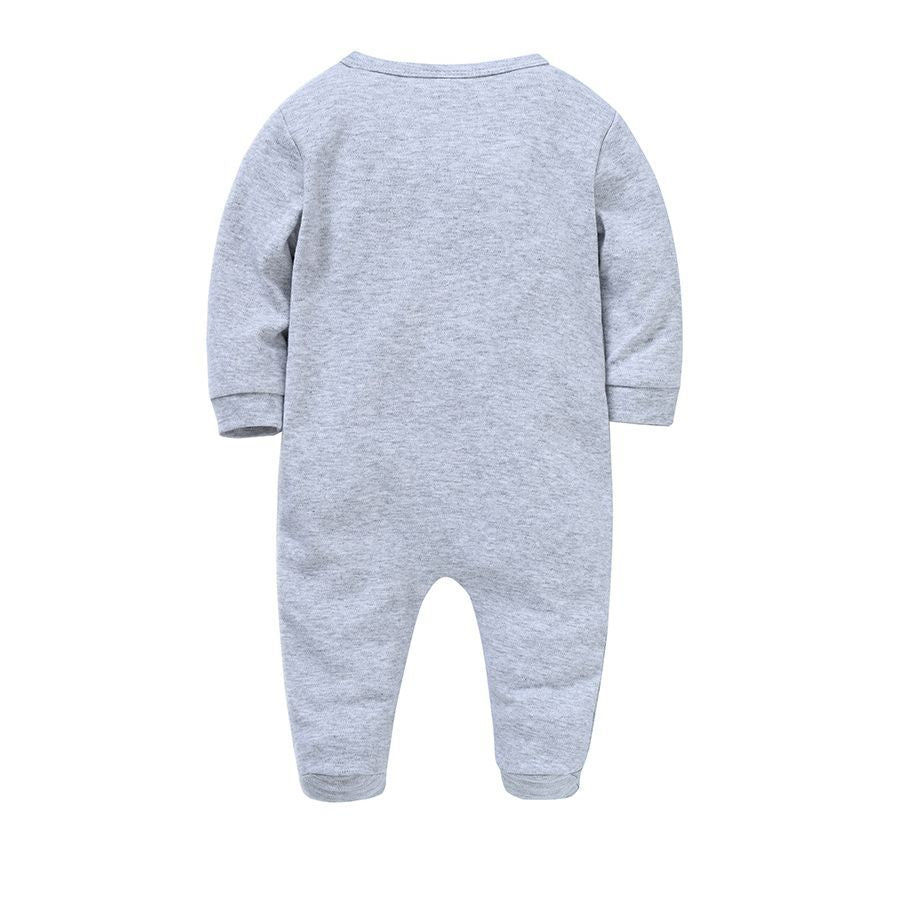 Newborn jumpsuit clothing four-piece set infant and toddler long-sleeved foreign trade boy jumpsuit crawling clothes cross-border wholesale 