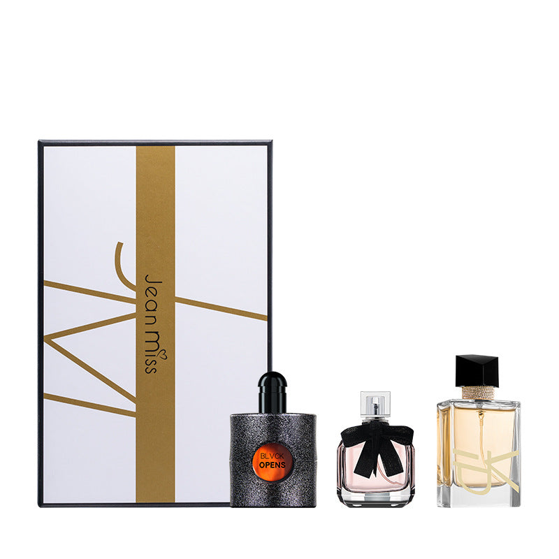 Xiaocheng Yixiang women's perfume set lasting fragrance reverse Paris Liberty Water Black Crow perfume gift box wholesale