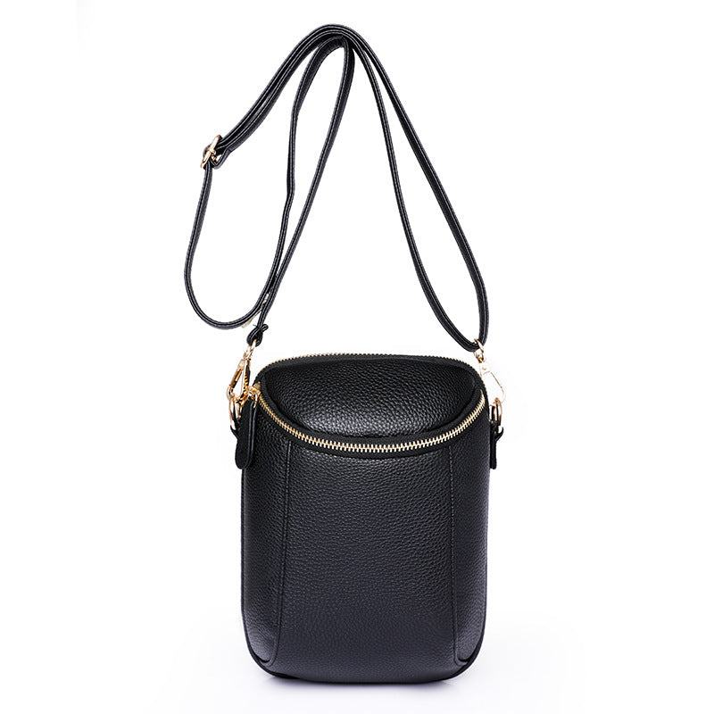 Small bag women's new single shoulder bag solid color litchi pattern crossbody mobile phone bag ladies bag fashion 2024 summer 