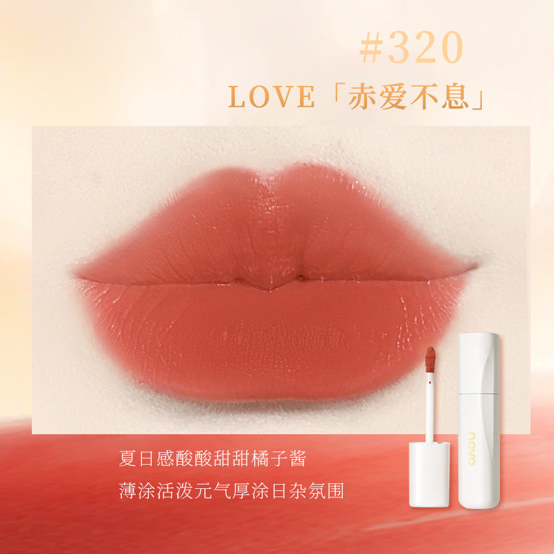 NOVO temptation soft mist lip glaze matte whitening lasting no fading no cup waterproof mist lip liquid student wholesale 