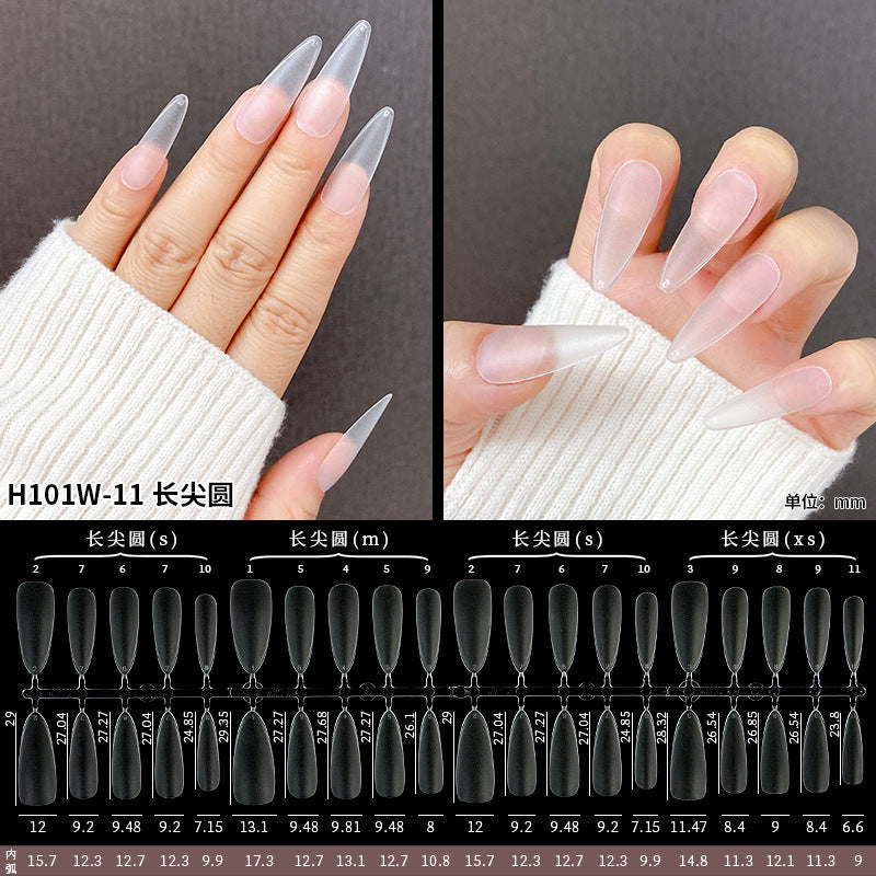 Hand-made wearable nails, frosted, no-carving, thin, foldable, traceless, air soft nails, 300 pieces, new upgrade