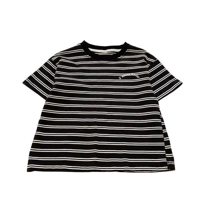 Children's clothing children's summer clothing boys short-sleeved T-shirt baby striped top 2024 new boys casual stylish top t