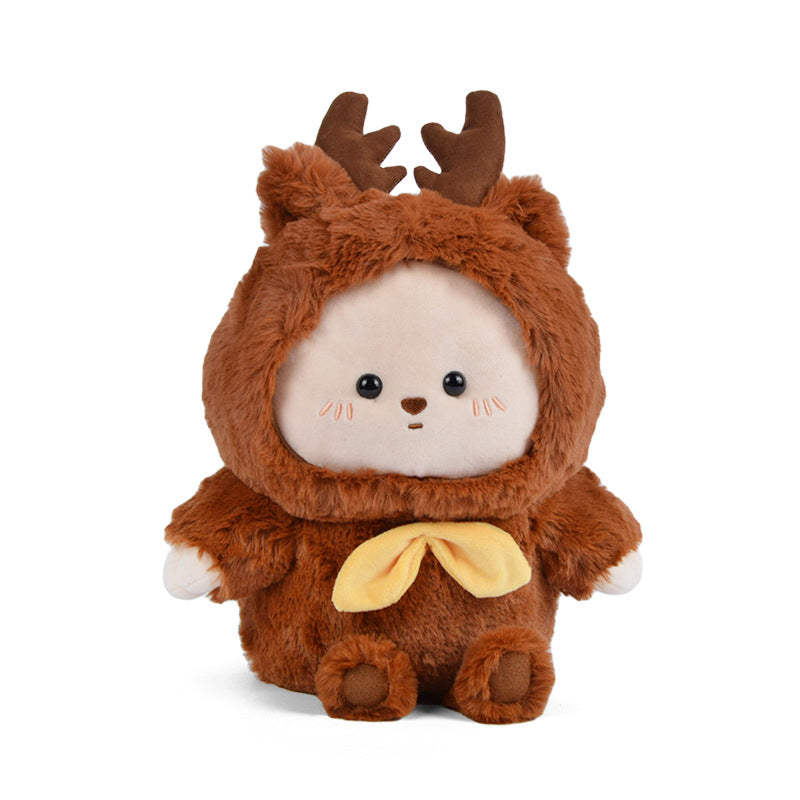 New cartoon elk doll plush toy cute deer animal doll super soft doll children's gift