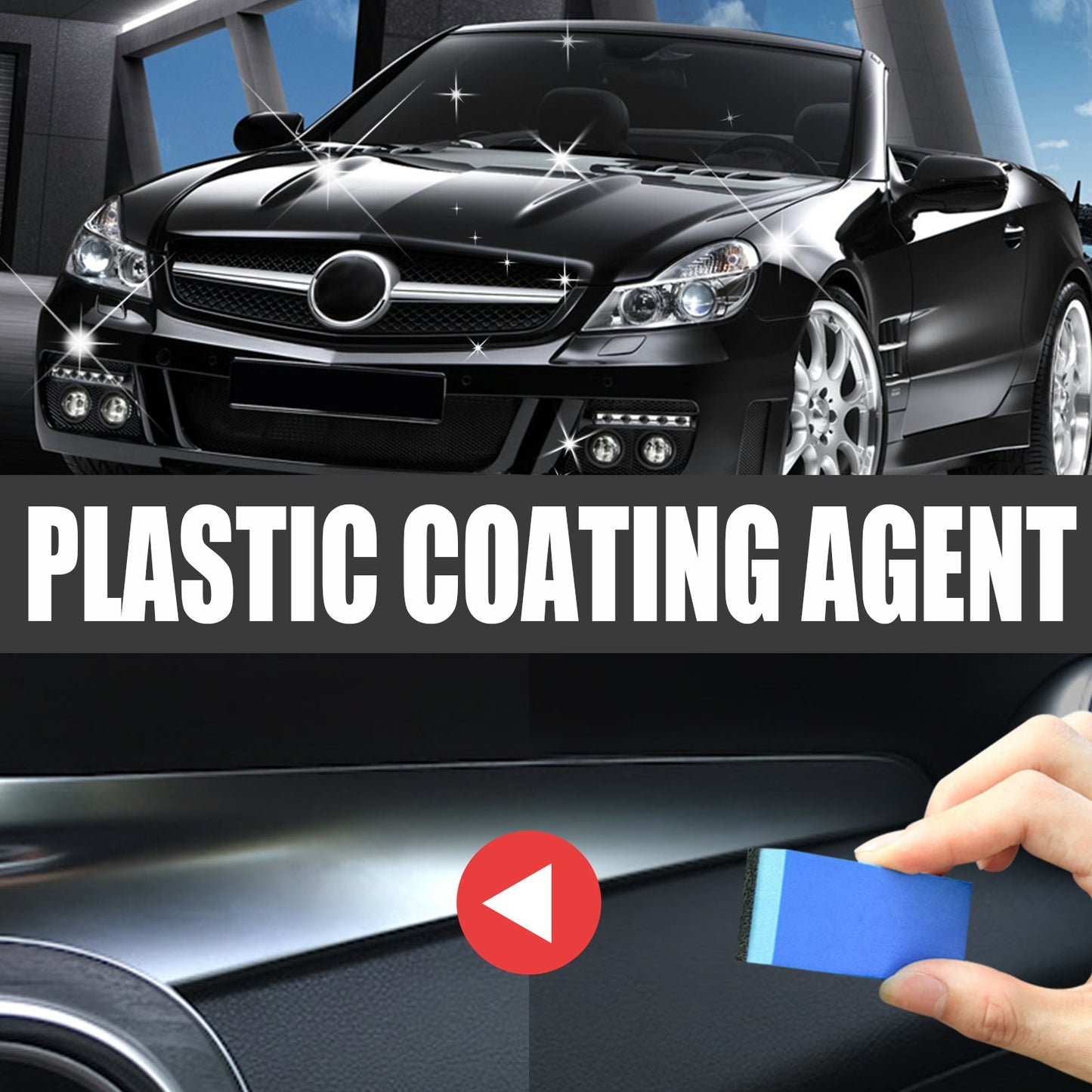 Rayhong car plastic coating agent dashboard dustproof car leather seat renovation polishing agent 