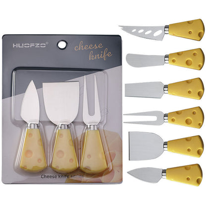 Household cheese knife baking tool spatula cutlery set cheese knife three-piece set butter knife 3-piece set