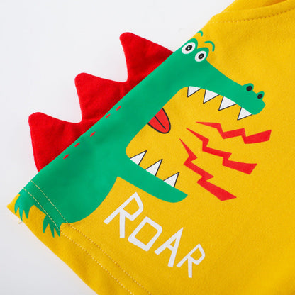 Children's clothing Korean version children's new dinosaur three-dimensional shorts summer children's pants knitted boys cartoon summer clothes one piece delivery