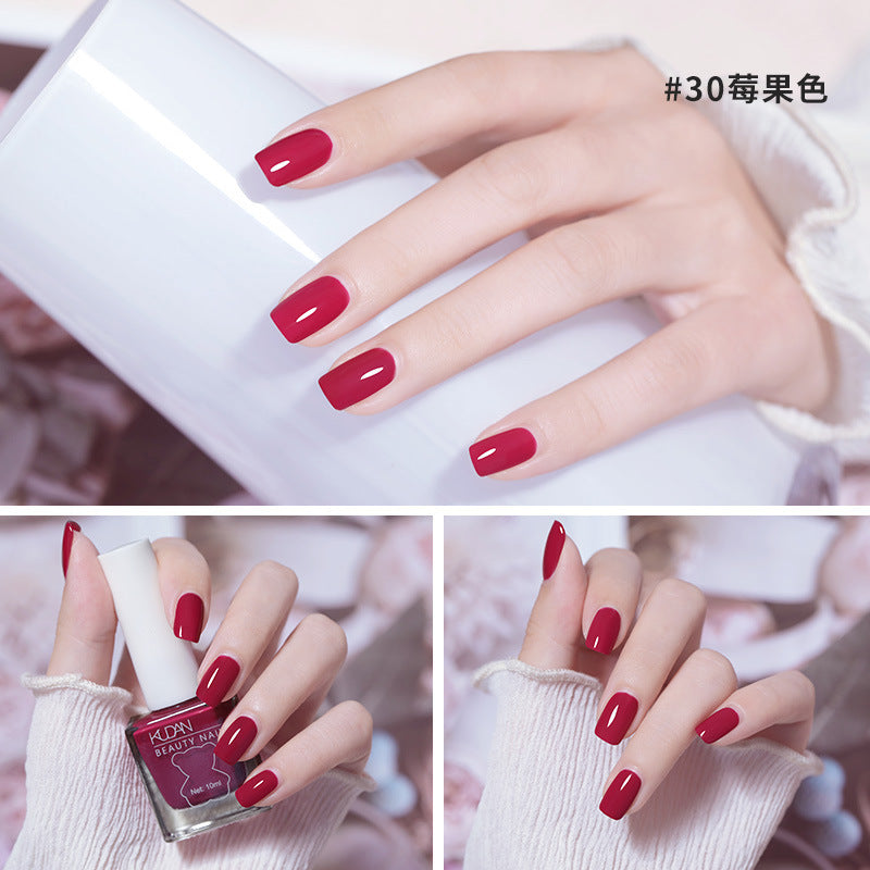 Nail polish no baking quick drying long-lasting nail polish transparent nail polish can not be peeled off toe nail polish for nail salons