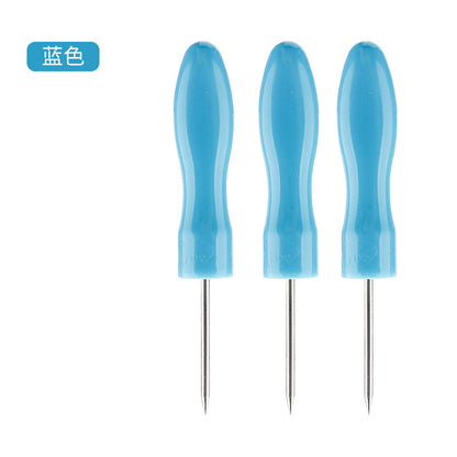 Wholesale grafting eyelash glue anti-blocking needle glue bottle plug hole stainless steel small awl opp bag