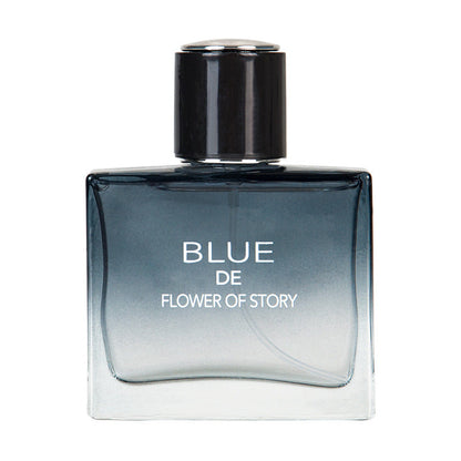 Popular online flower story blue men's perfume long-lasting light fragrance ocean fragrance cologne charm sports 