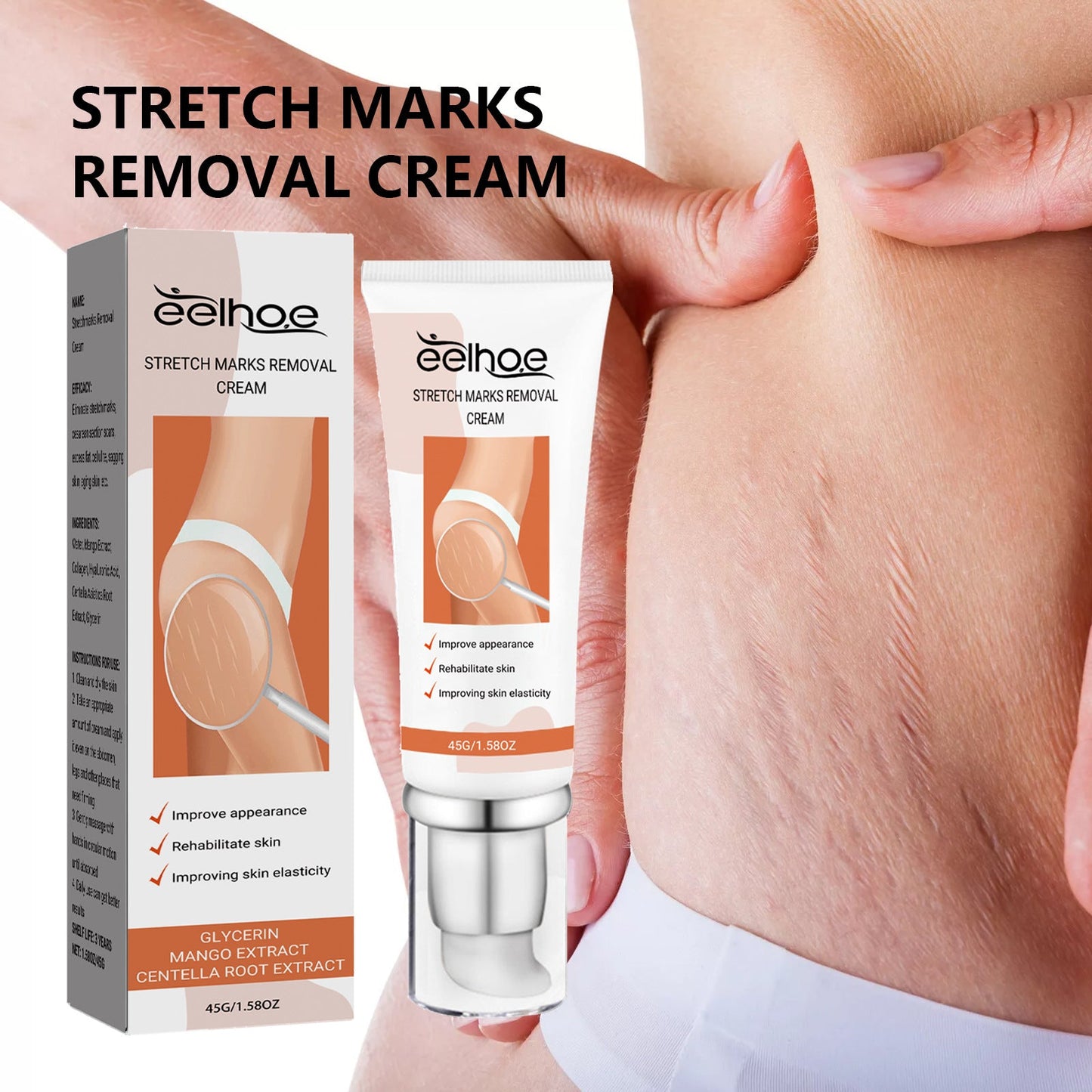 EELHOE pregnancy scar repair cream lightens body skin pregnancy scar repair smoothing and tender skin care cream 