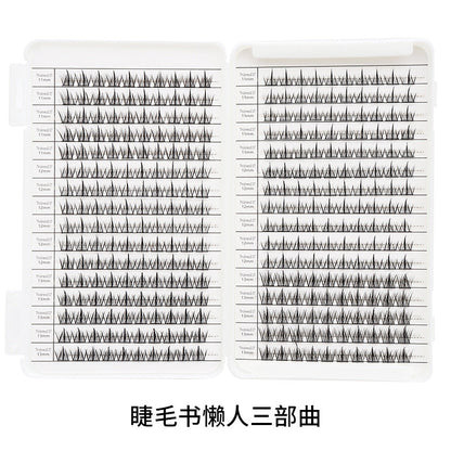 Dingsen false eyelashes factory stable supply segmented eyelashes self-grafting eyelashes trilogy sunflower feather fan