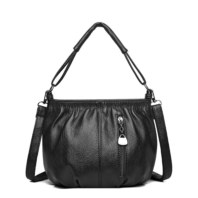 Women's bags handbags 2024 new women's bags European and American fashion retro bags single shoulder multi-layer large capacity messenger bags 