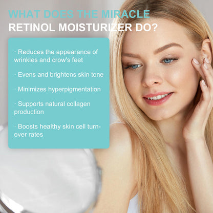 Hoygi Retinol Moisturizing Cream Facial Skin Firming Lightens Fine Lines Moisturizing Anti-Wrinkle Cream 