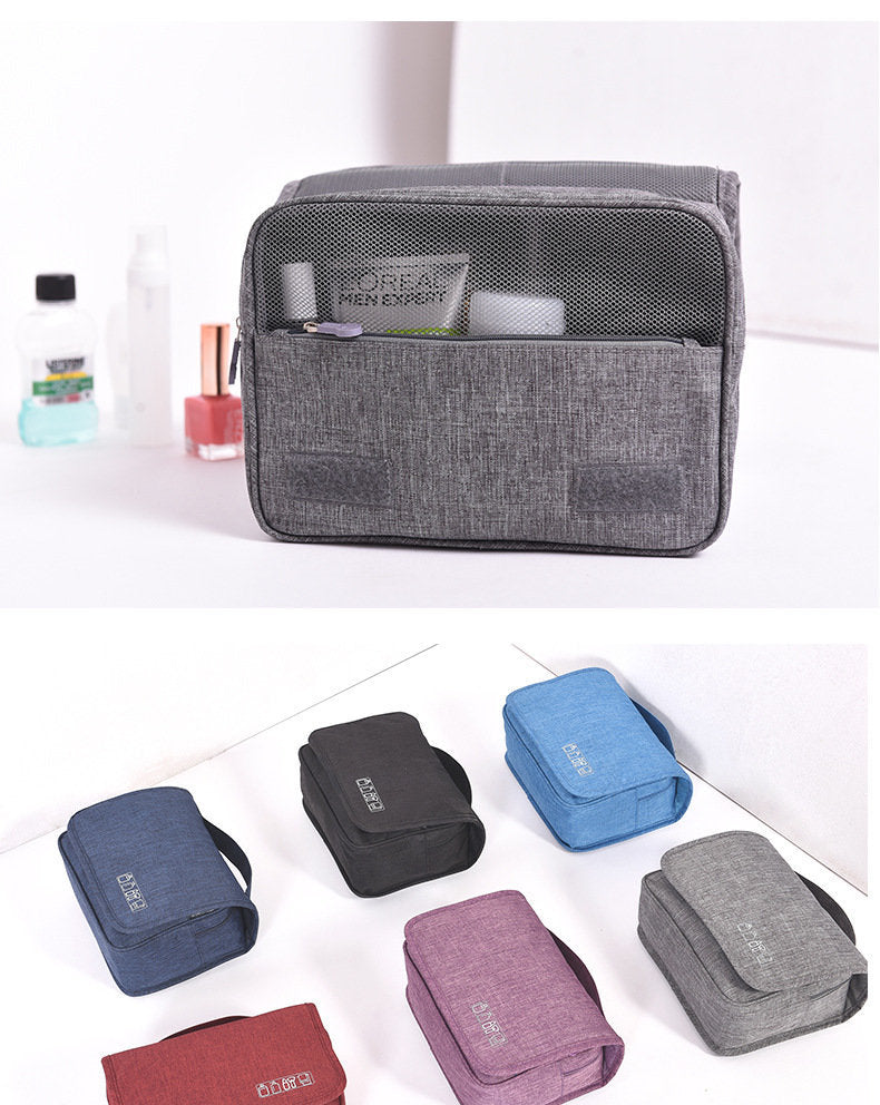 Travel waterproof cationic hook toiletry bag large home bathroom cosmetics storage hanging bag beauty makeup storage bag 