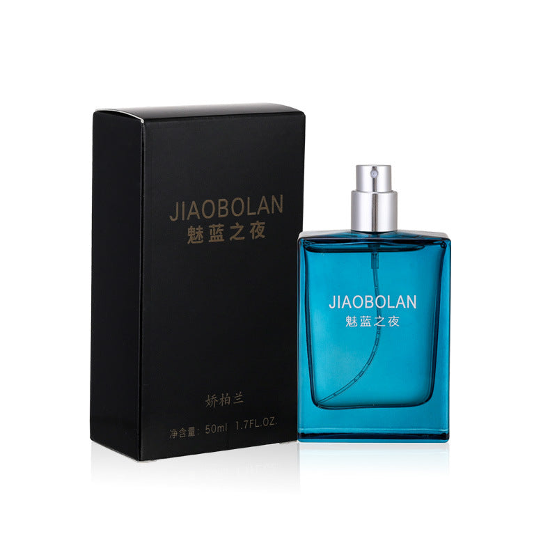 Jiaobolan Charm Blue Men's Perfume Long-lasting Light Fragrance Fresh Student Wood Cologne Men's Fragrance Summer Sports