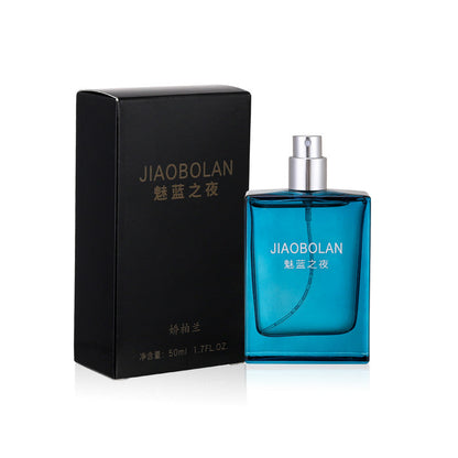 Jiaobolan Charm Blue Men's Perfume Long-lasting Light Fragrance Fresh Student Wood Cologne Men's Fragrance Summer Sports