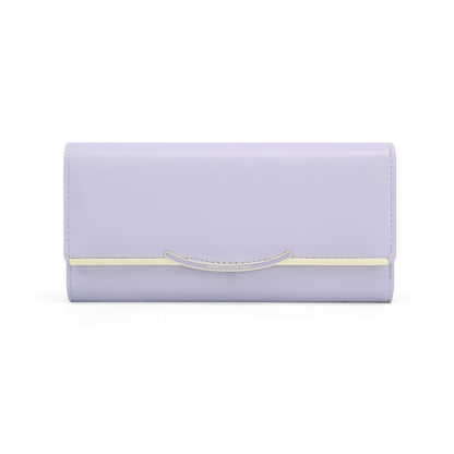 forever young bag women's wallet pu long fashion tri-fold clutch bag cross-border simple coin purse 