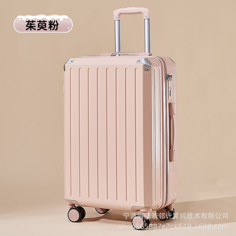 24 inch student pressure-resistant trolley case suitcase with USB charging port travel case manufacturer wholesale metal corner password box 