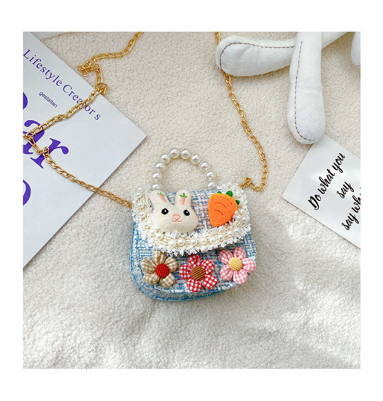 Girls Crossbody Bag Small Bag New Fashion Little Girl Decorative Bag Autumn and Winter Baby Coin Purse Cute Handbag 