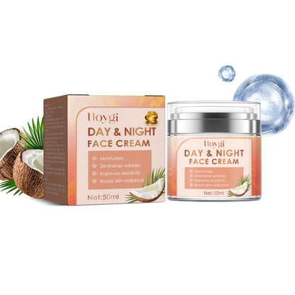 Hoygi Facial Firming Cream Lightens Fine Lines and Spots Firms Skin Whitens Moisturizing Anti-Aging Cream 