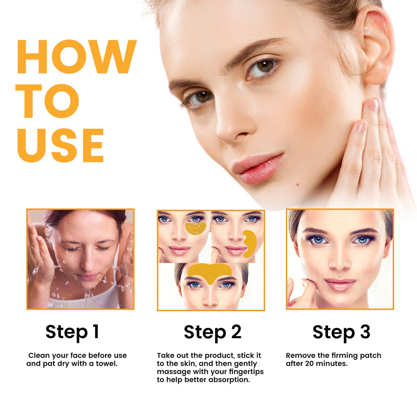 EELHOE Firming Series reduces eye lines, nasolabial lines, forehead lines, lifts, tightens, smoothes wrinkles, and prevents aging 