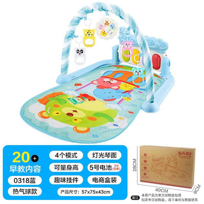 Spot cross-border hot-selling baby foot piano toy with music fitness frame newborn baby fitness equipment wholesale