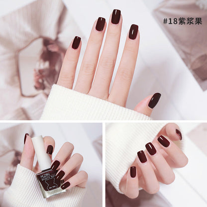 Nail polish long-lasting no-bake ice-clear non-tear oily nail polish wholesale cross-border Douyin hot-selling quick-drying nail polish