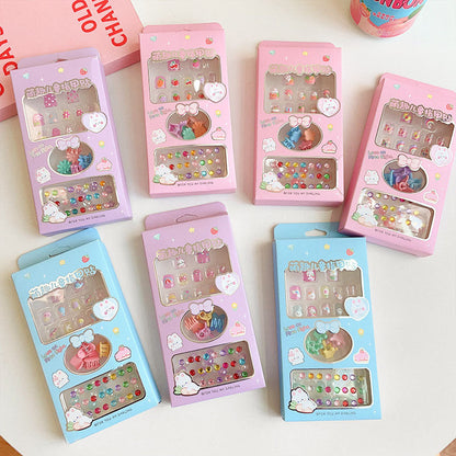 Children's nail stickers girl stickers baby nail stickers waterproof girls princess cartoon stickers paper cartoon toys