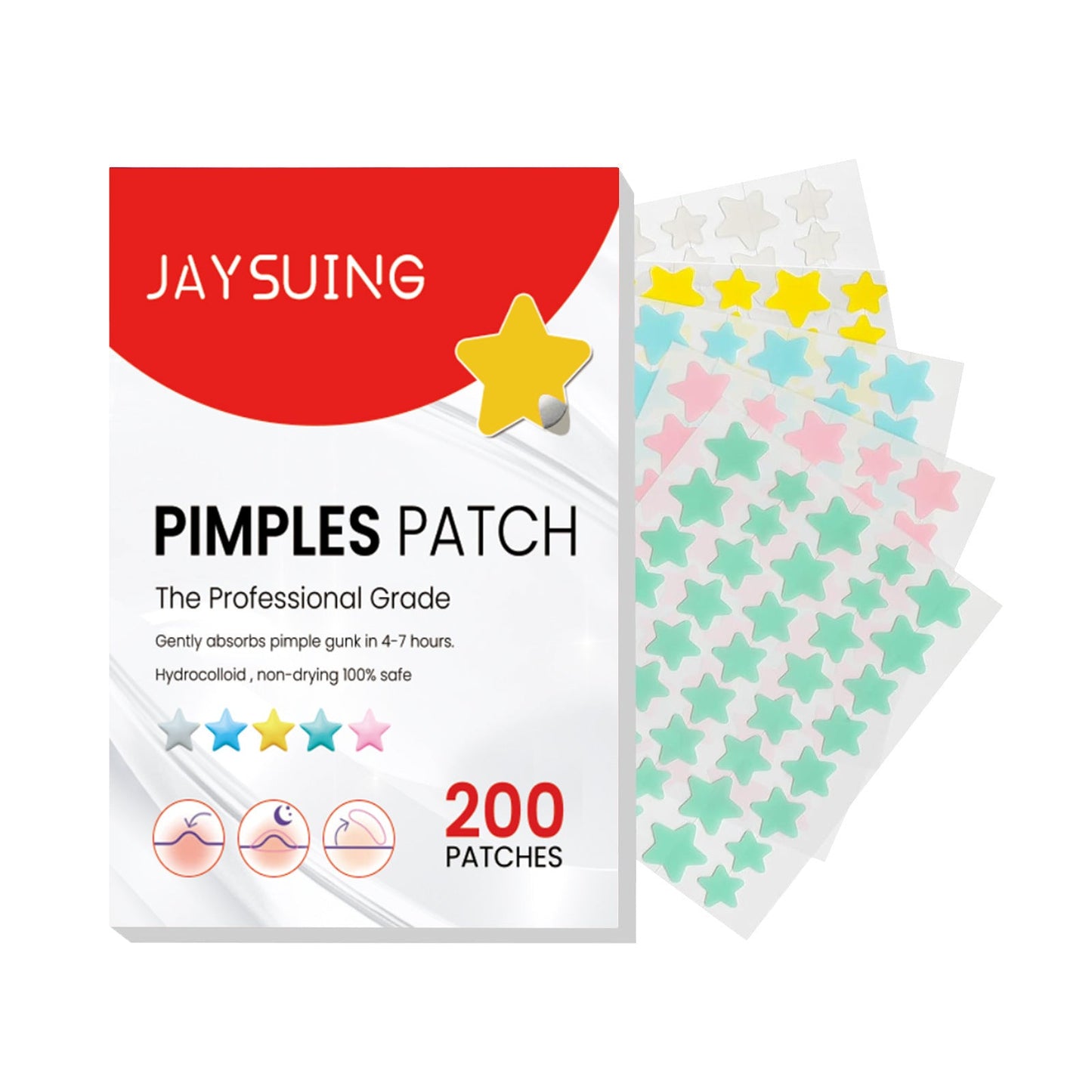 Jaysuing Acne Patch បំបាត់ស្នាមអុចខ្មៅ ជួសជុលស្នាមមុន និងស្នាមជាំ បិទបាំងស្នាមមុន 