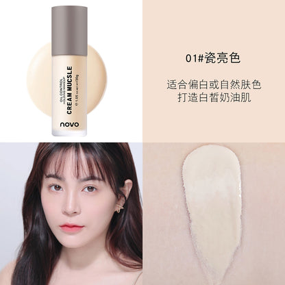 NOVO cream foundation is light and breathable, and it is natural, waterproof, sweat-proof, concealer-proof, long-lasting and non-off makeup. Wholesale