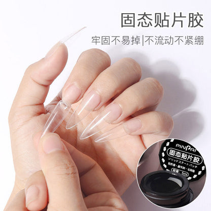 Solid patch glue nail piece adhesive new phototherapy canned nail patch gel does not hurt the nail nail shop recommended