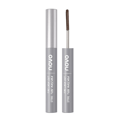 NOVO outstanding thin eyelashes small steel tube mascara waterproof no smudge slim long thick curling style natural long-lasting 