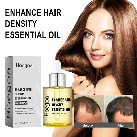 Hoegoa dense hair essence oil បំប៉នសក់រឹងមាំ ជួសជុលសក់ខូច សក់រឹងមាំ ជួសជុលការលូតលាស់ 