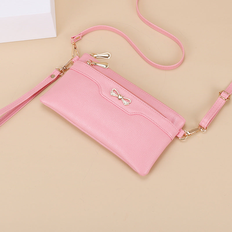 Fashion small bag for women 2024 new Korean style messenger bag versatile simple ladies shoulder bag mobile phone bag clutch bag 