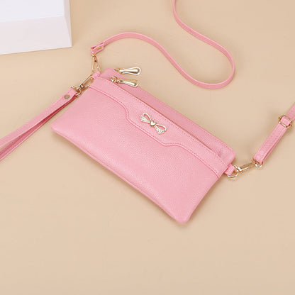 Fashion small bag for women 2024 new Korean style messenger bag versatile simple ladies shoulder bag mobile phone bag clutch bag 